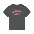 La Femme Libre T-Shirt Anthracite/Peach