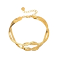 Knot Armband Edelstahl Gold