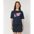 Cherry Love Boxy T-Shirt Navy