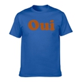 Oui Logo T-Shirt Königsblau