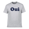 Oui Logo T-Shirt Grau meliert