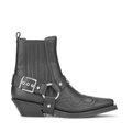 Low Cut Western Chelsea Boot Black