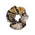 Animal Scrunchie Snake Beige