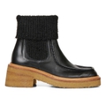 Chelsea Lederstiefel Black