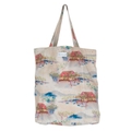 Oriental Landscape Canvas Tasche Grey