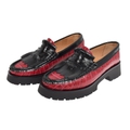 Dolores Loafer Cocodrilo Red Black