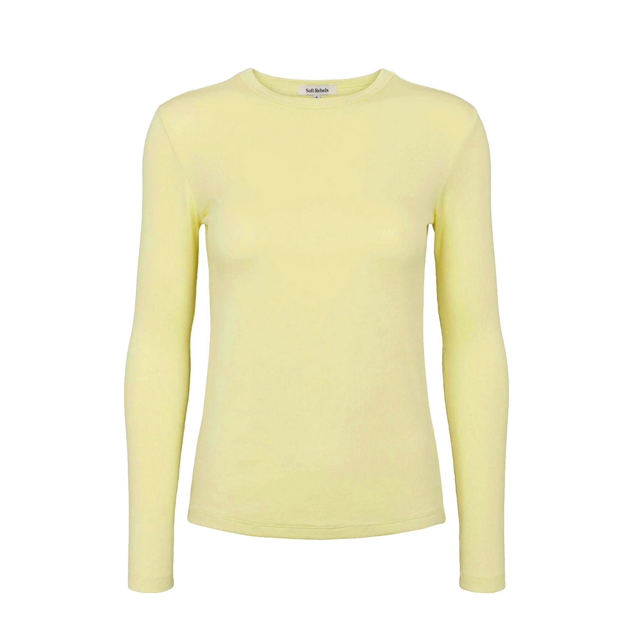 Fenja Langarmshirt Pale Lime Yellow