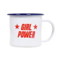 Girl Power Emaille Tasse