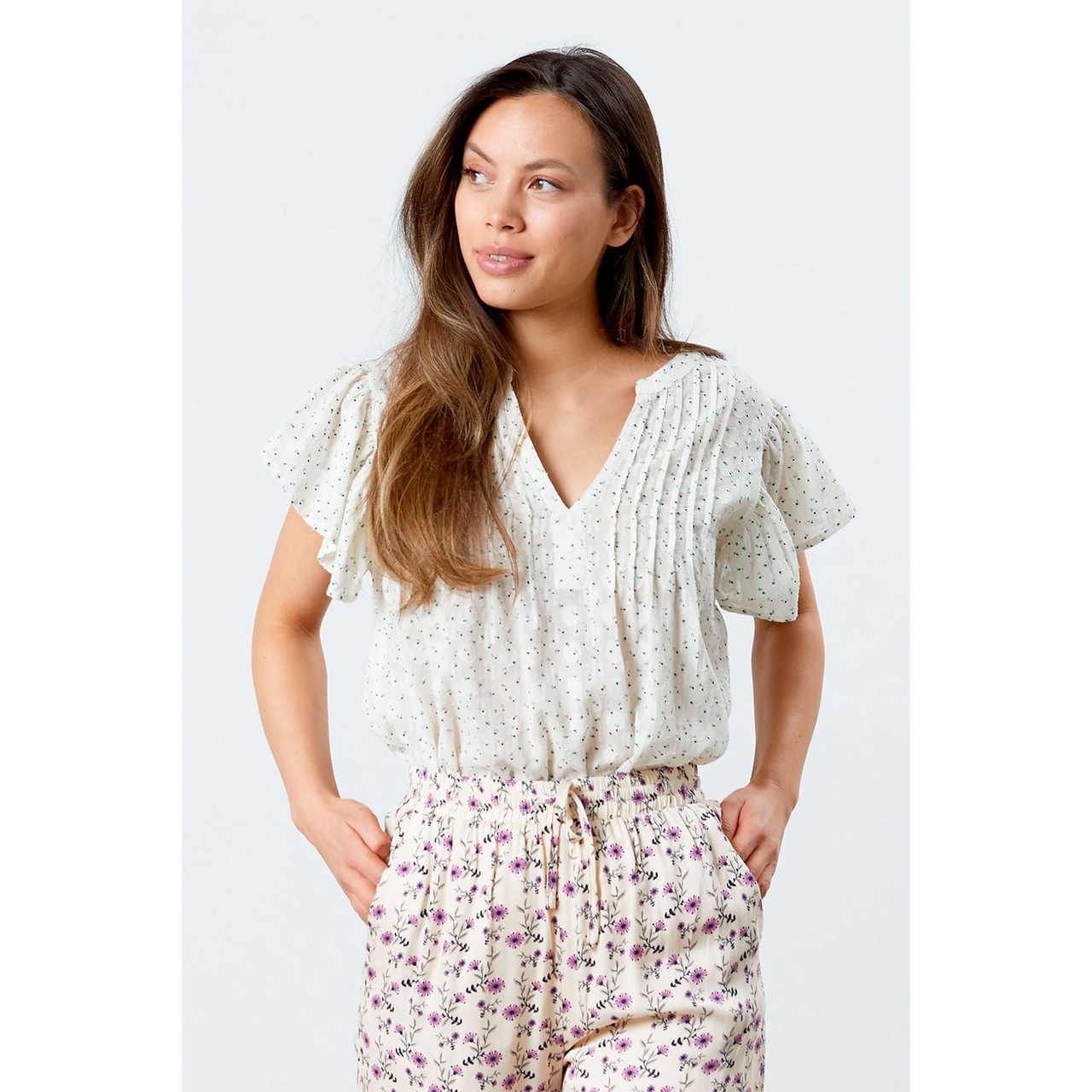 Isabel Top Flower Print
