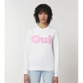 Oui Sweater Diagonal Neon/White