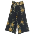 Palazzo Hose Chrysanthemum Black