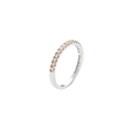 Pave Ring Champagne Silber