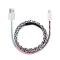 Ladekabel Textil Pink/Mint