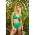 Mermaid Wave Bikini Top Green