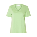 Essential V-Neck T-Shirt Pistachio Green