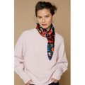 Carre Matriochka Wollschal Fuchsia