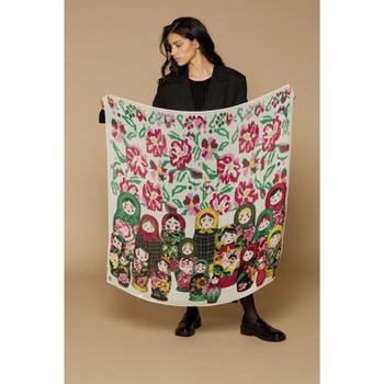 Inoui Editions Carre Matriochka Wool White