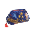 Peacock Velvet Necessaire Royal Blue