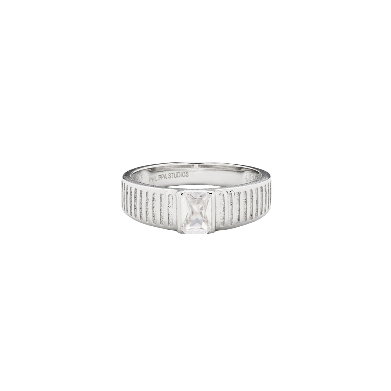 Vera Ring White Silber