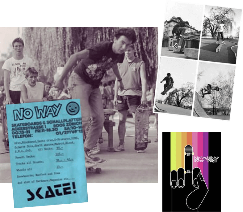 Bild-Collage: Geschichte von Noway AG