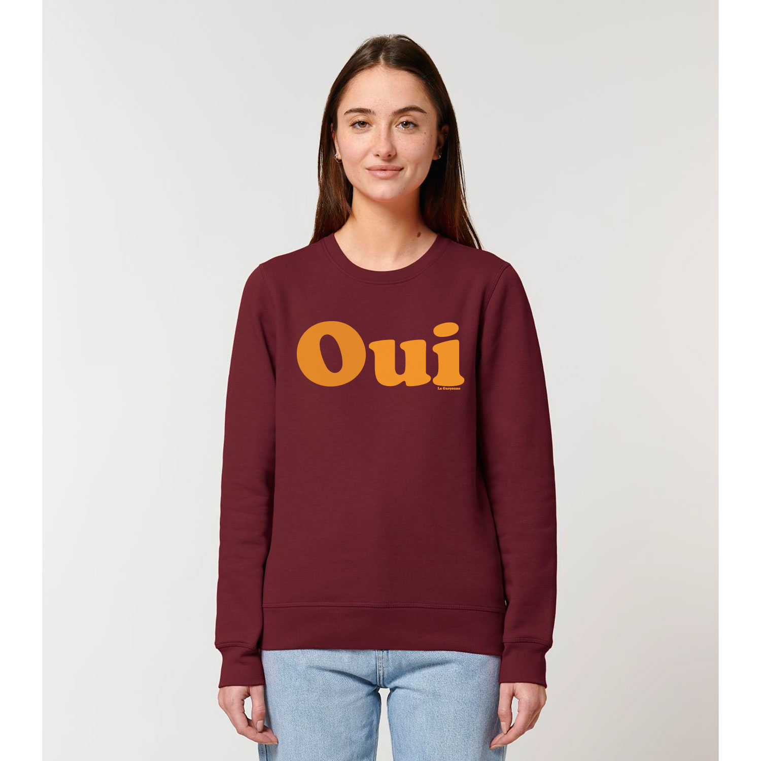 Oui Sweater Burgundrot von La Garçonne Onyva
